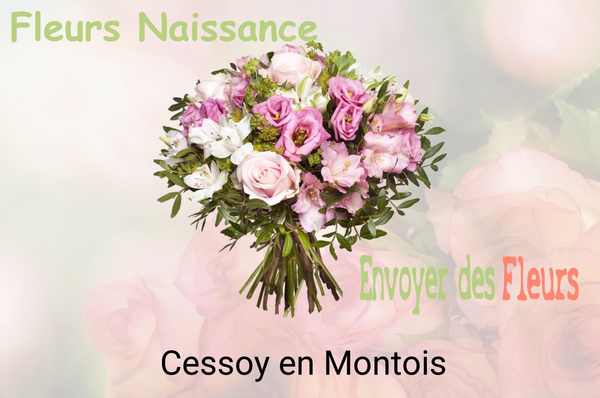 Bouquet de fleurs de naissance livré à Cessoy-en-Montois